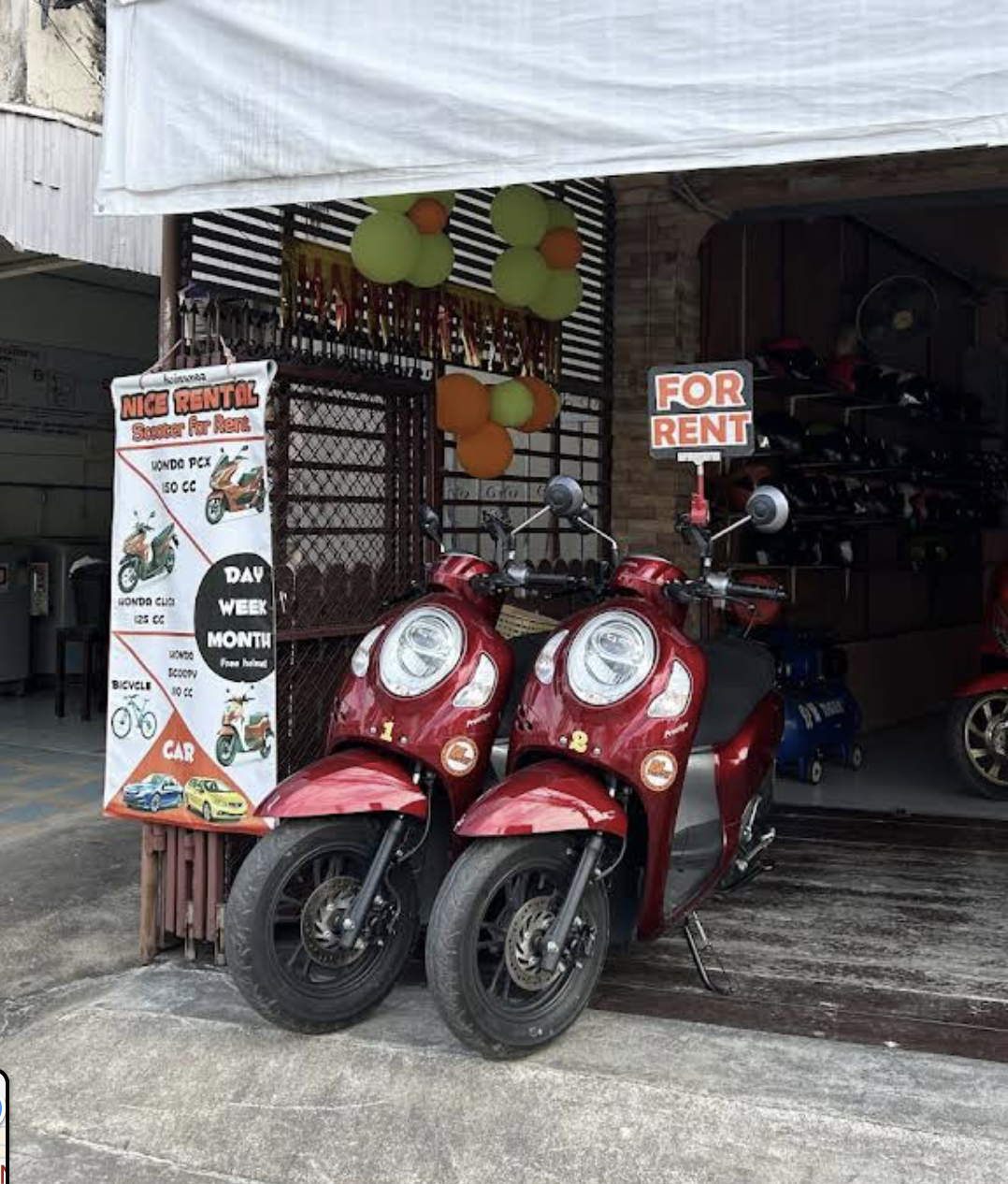 Motorbike for rent in chiang mai