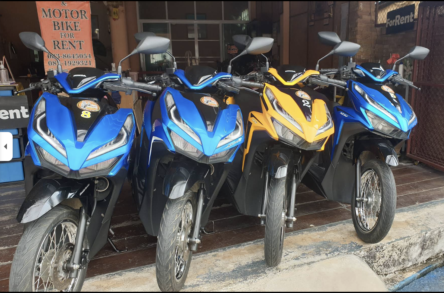 Motorbike for rent in chiang mai