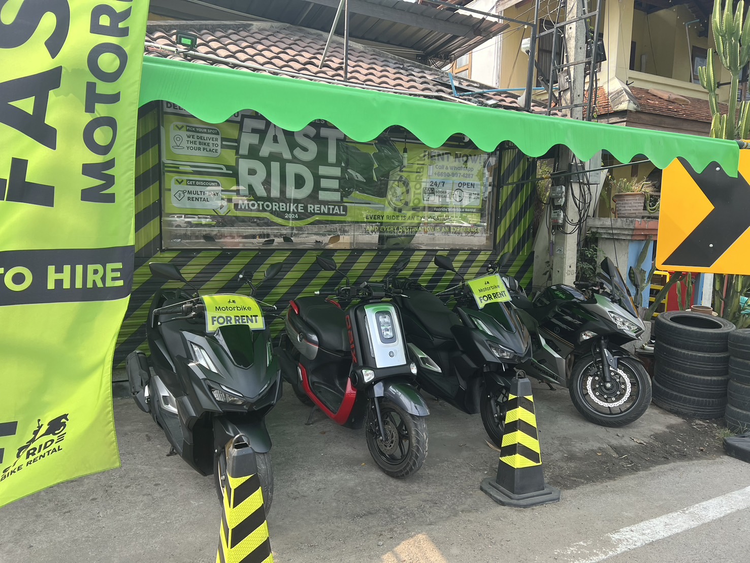 Yamaha Aerox 155cc for daily rent