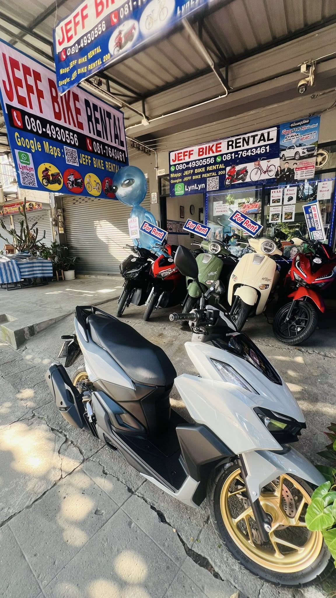 Daily motorbike rent in Chiang Mai