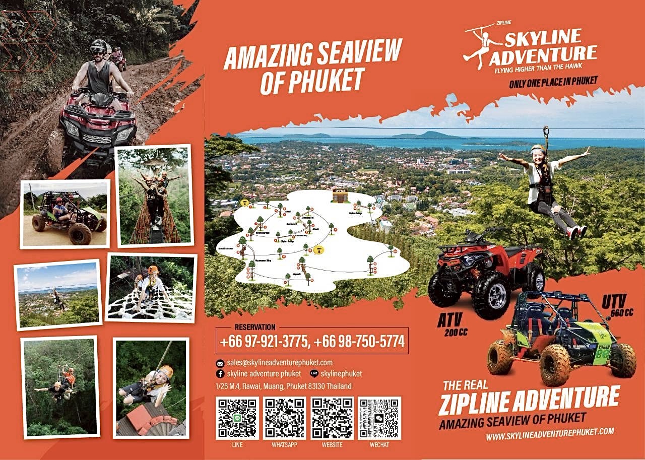 Skyline adventure ATV, Zipline, Elephant treking 