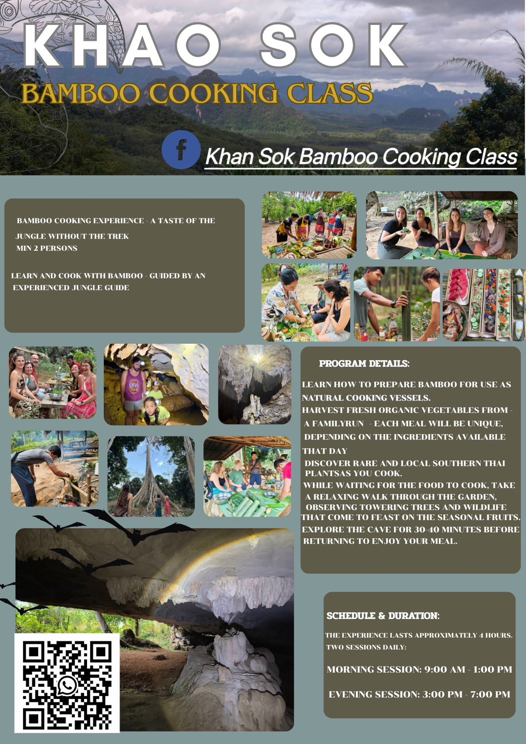 Half Day - Bamboo cooking class 