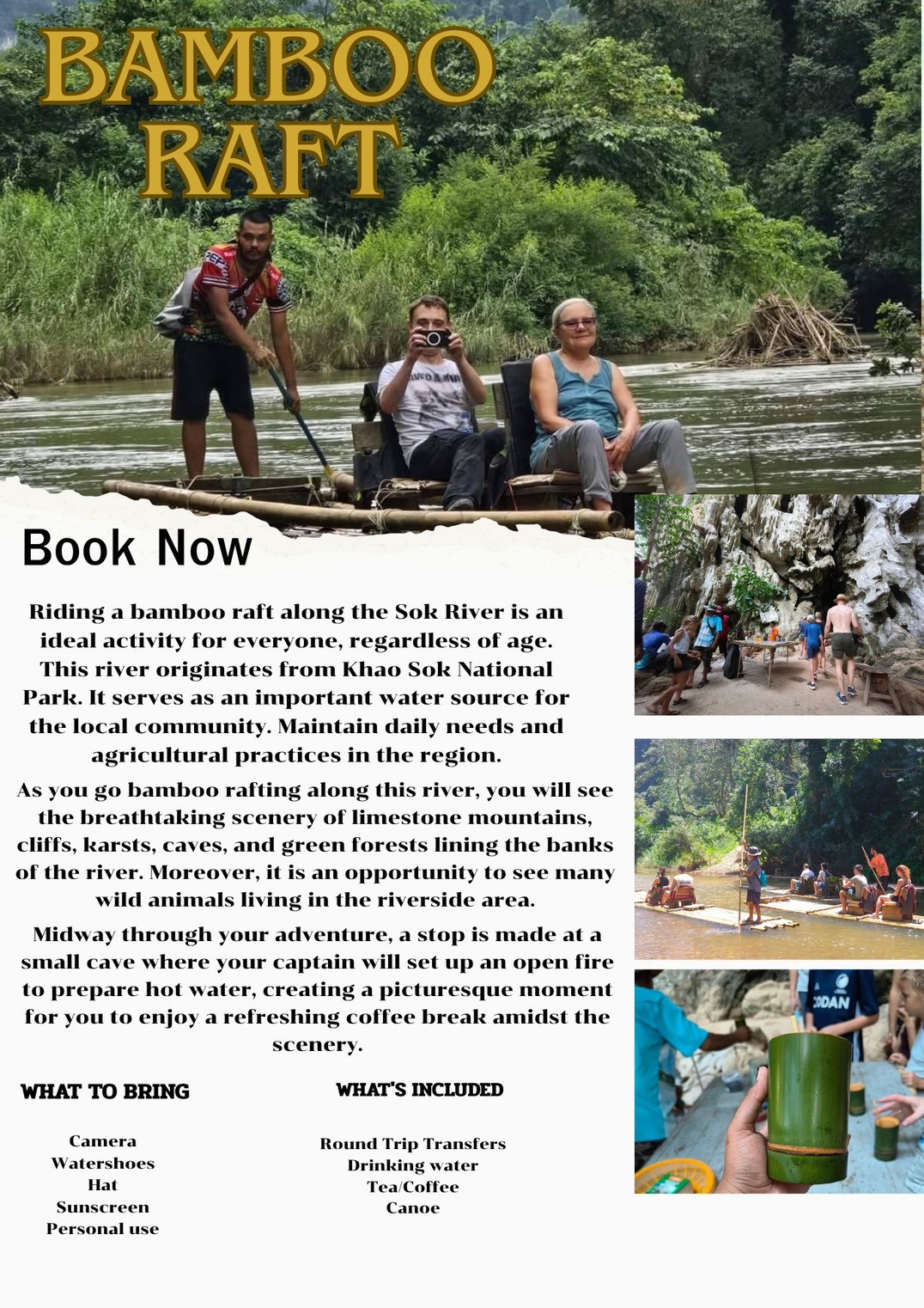 Khao Sok Bamboo Rafting 