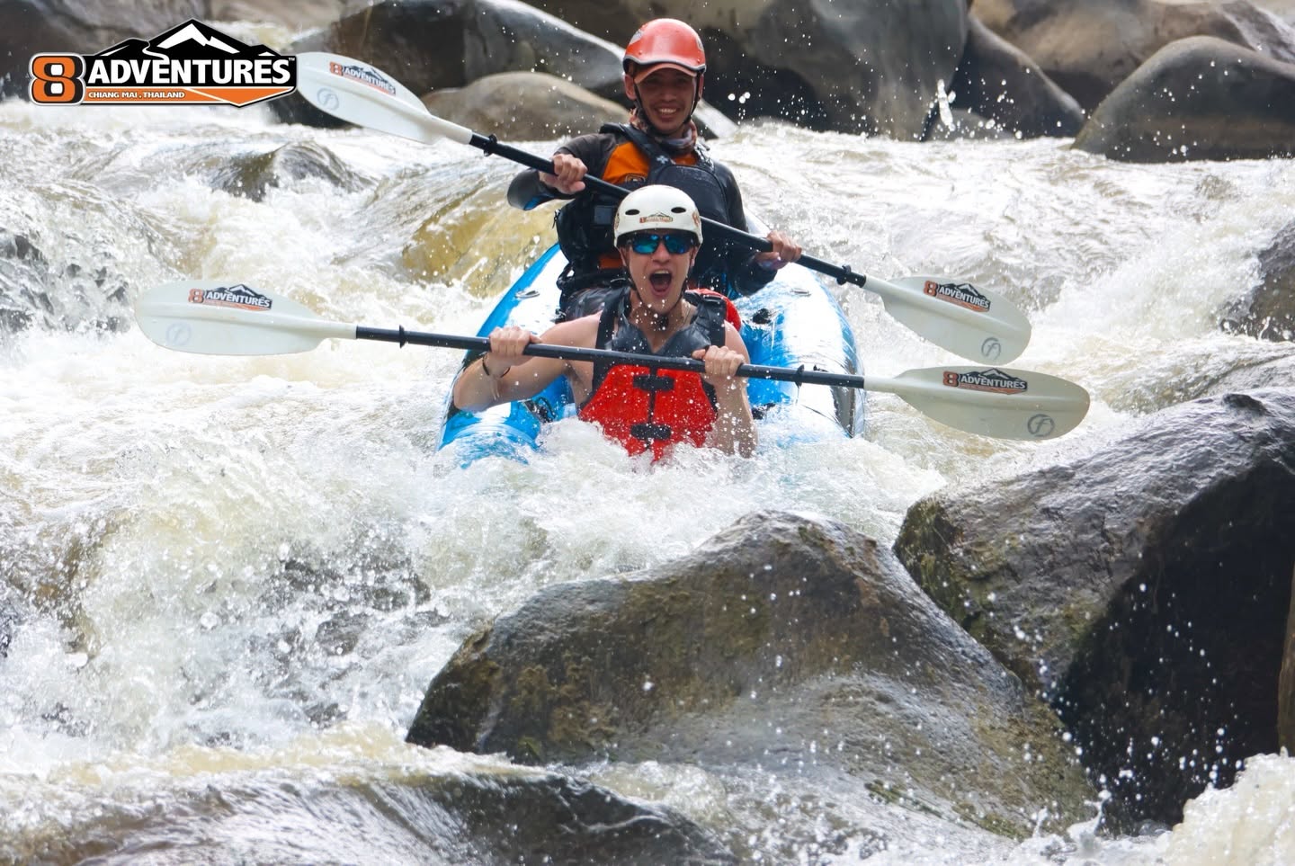 8 Adventures Chiang Mai 8 km Family Whitewater Rafting