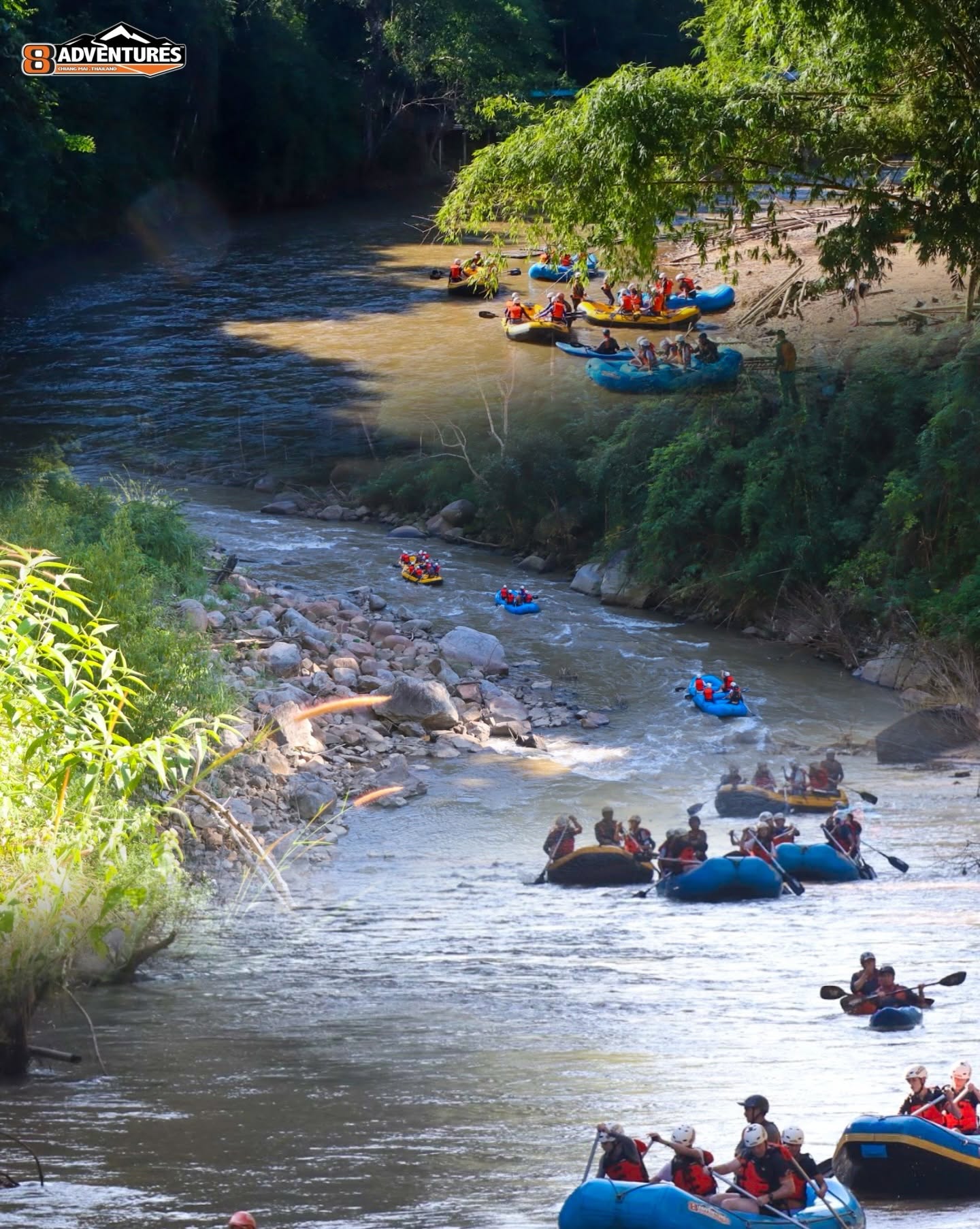 8 Adventures Chiang Mai 8 km Family Whitewater Rafting