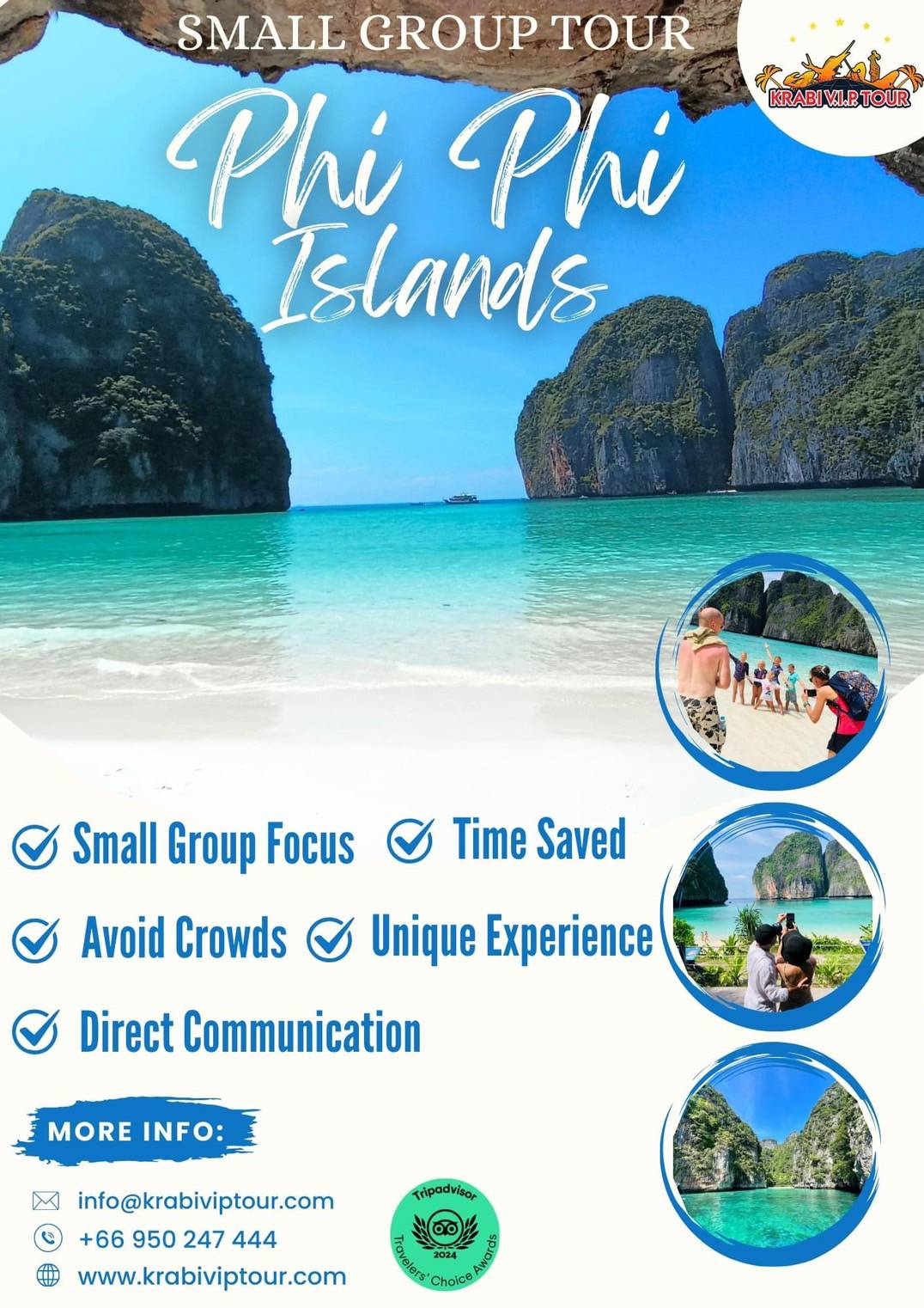 Small group tour Phi Phi Island with Krabi VIP