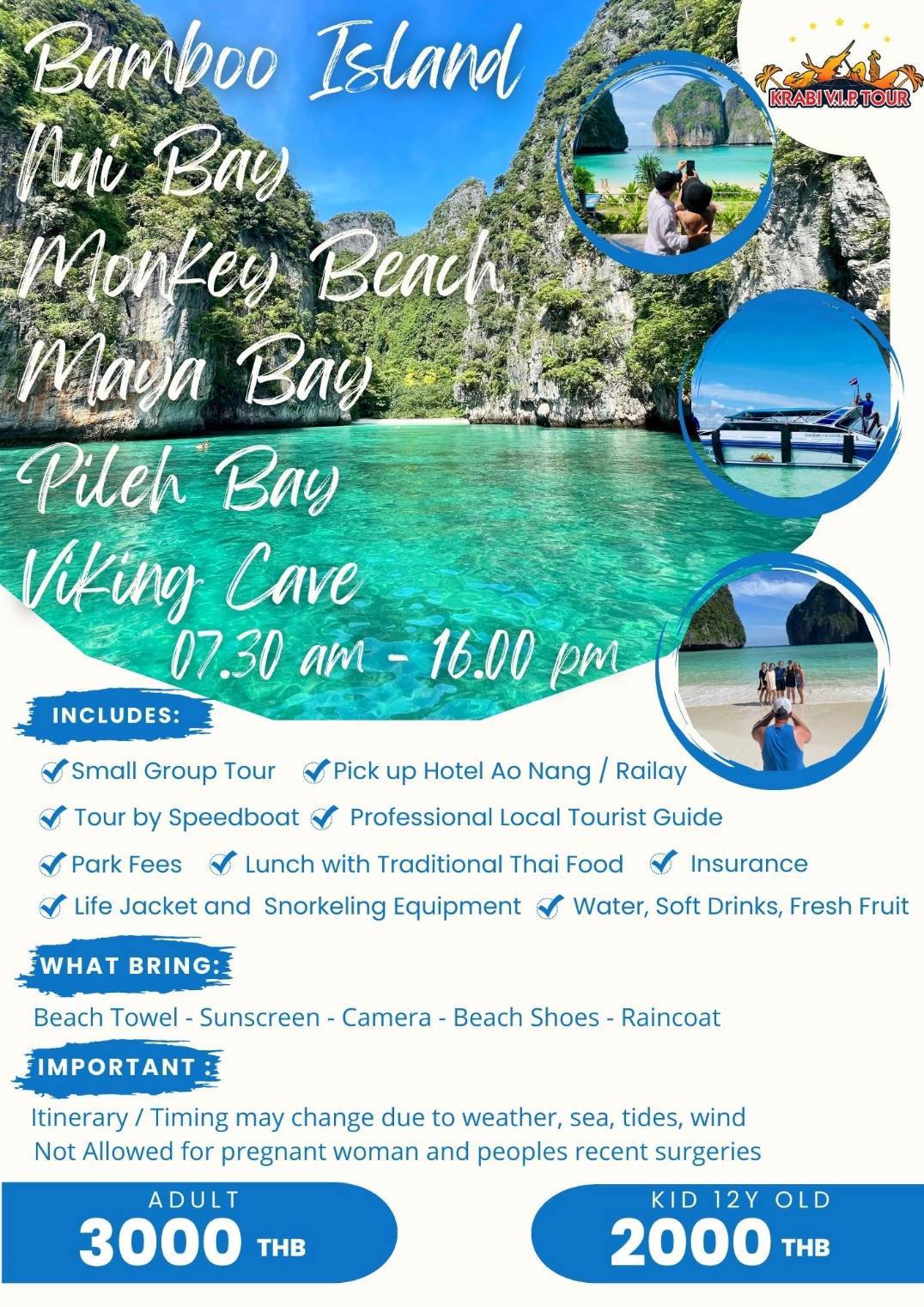 Small group tour Phi Phi Island with Krabi VIP