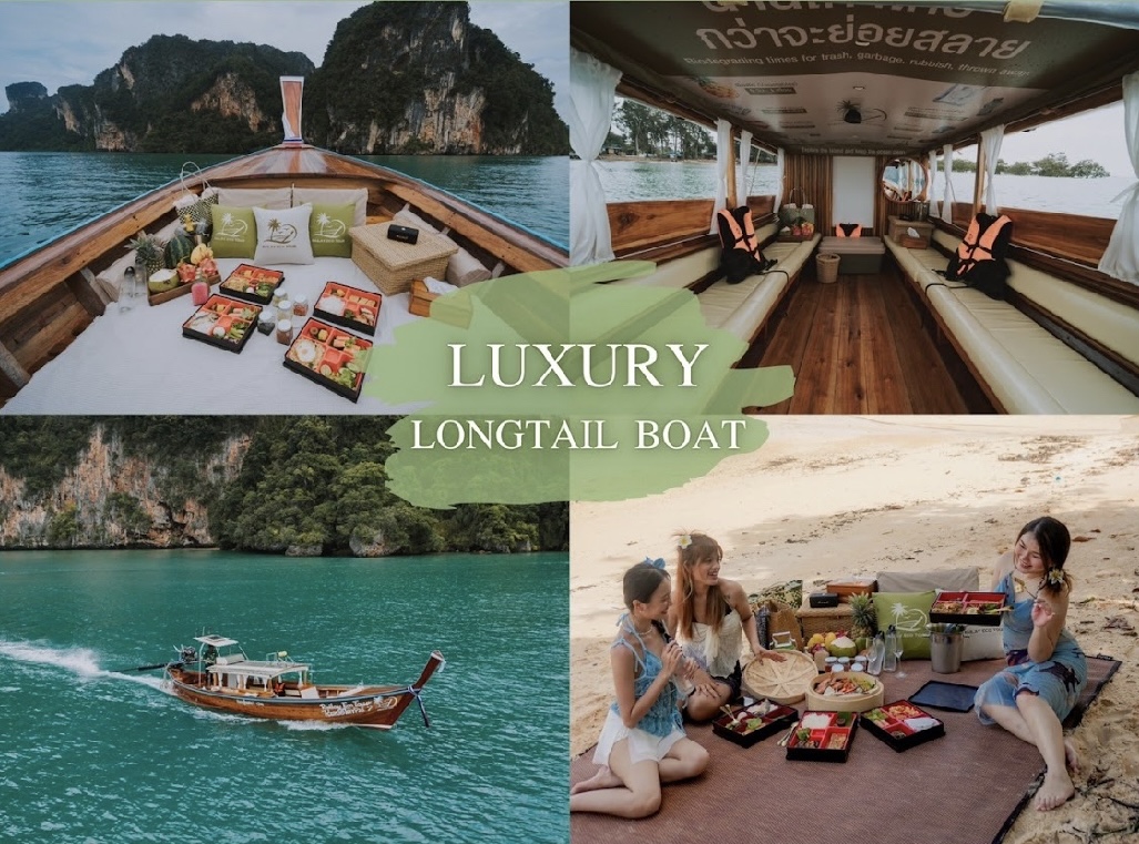 Krabi 4 or 6 Islands by Luxury Longtail boat