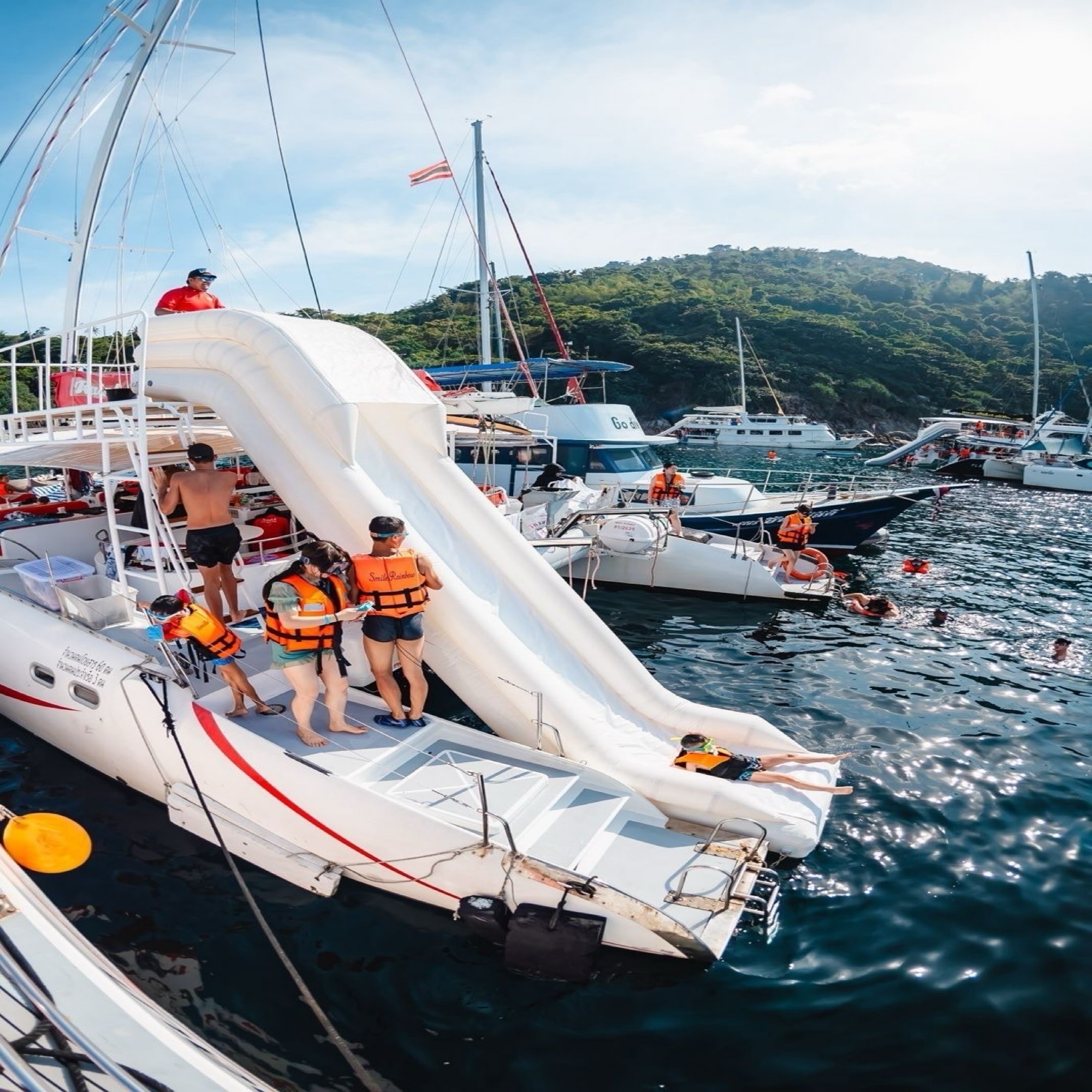 Smile Rainbow Coral Racha Maiton by Catamaran