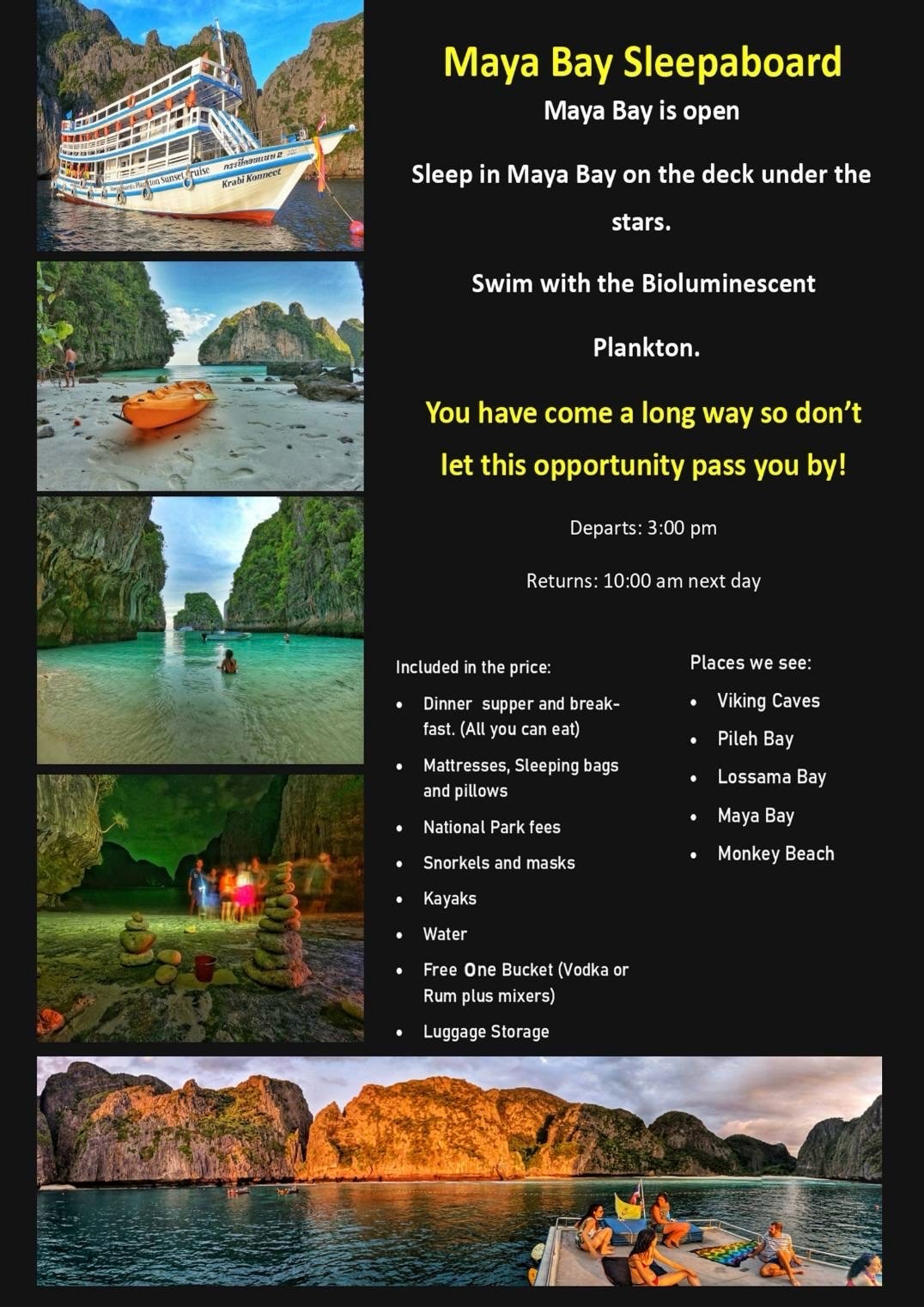 Maya Bay Sleep Aboard 