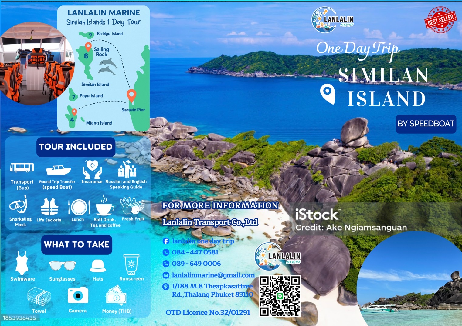 Similan Island by speed boat with Lanlalin Marina