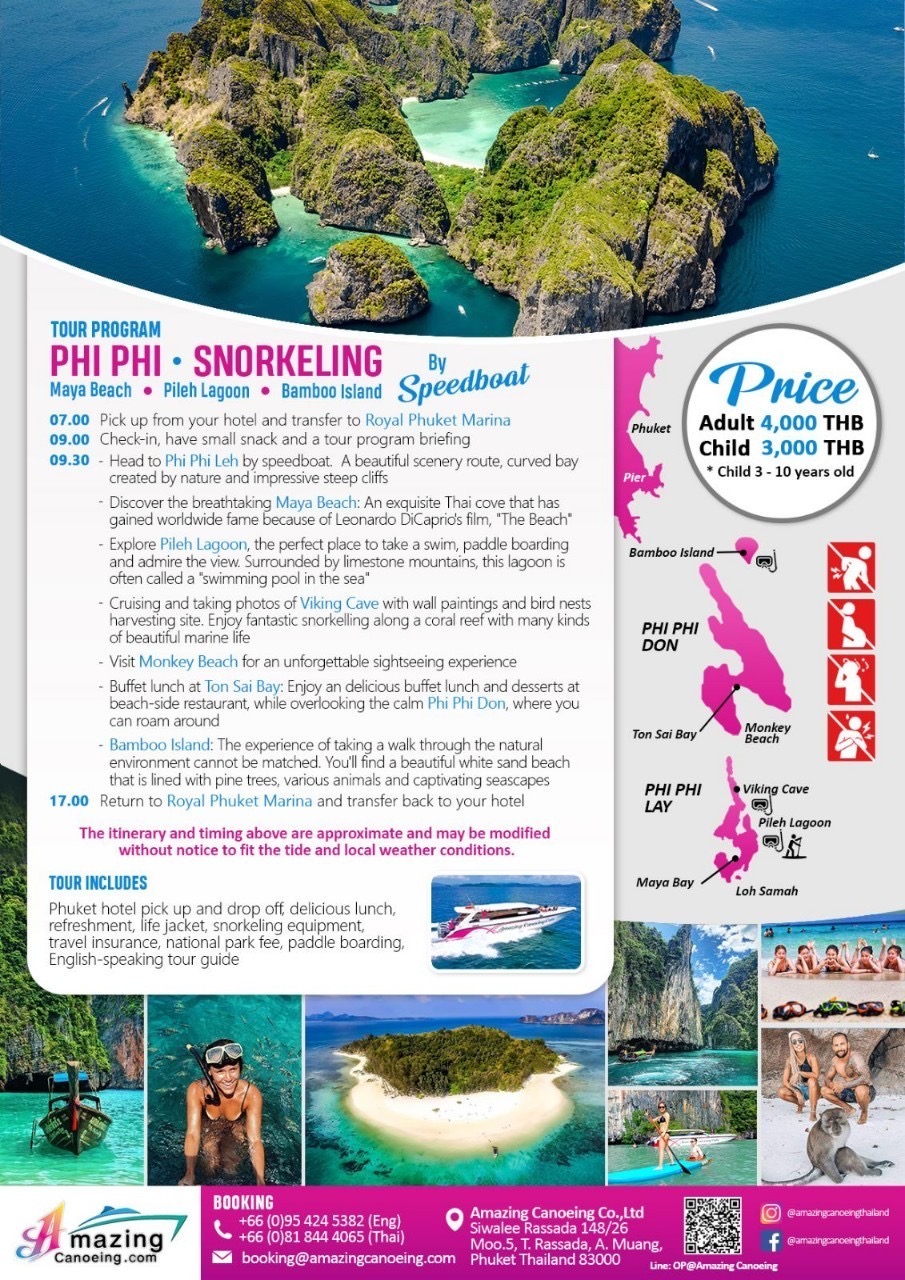 Phi Phi, Maya Bay and Bamboo Island by Amazing Canoeing