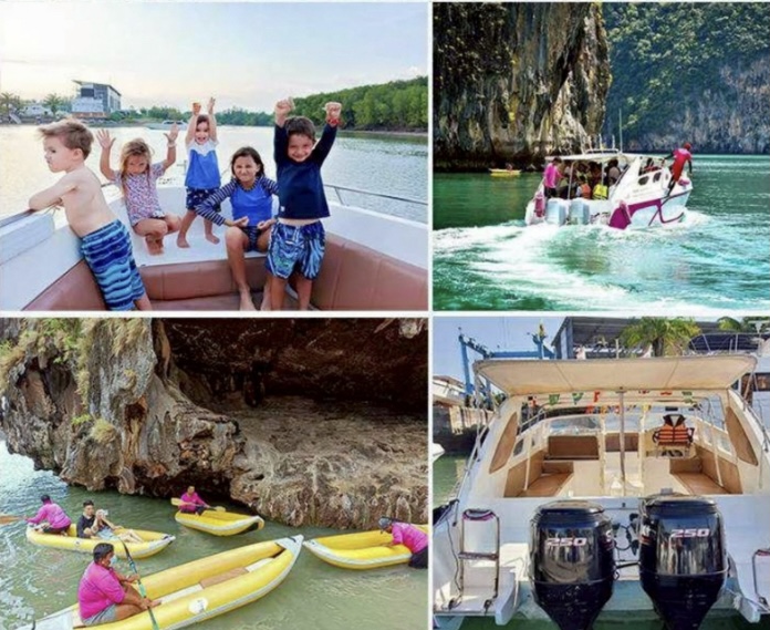 James Bond Day Trip by Speed boat with Amazing canoeing