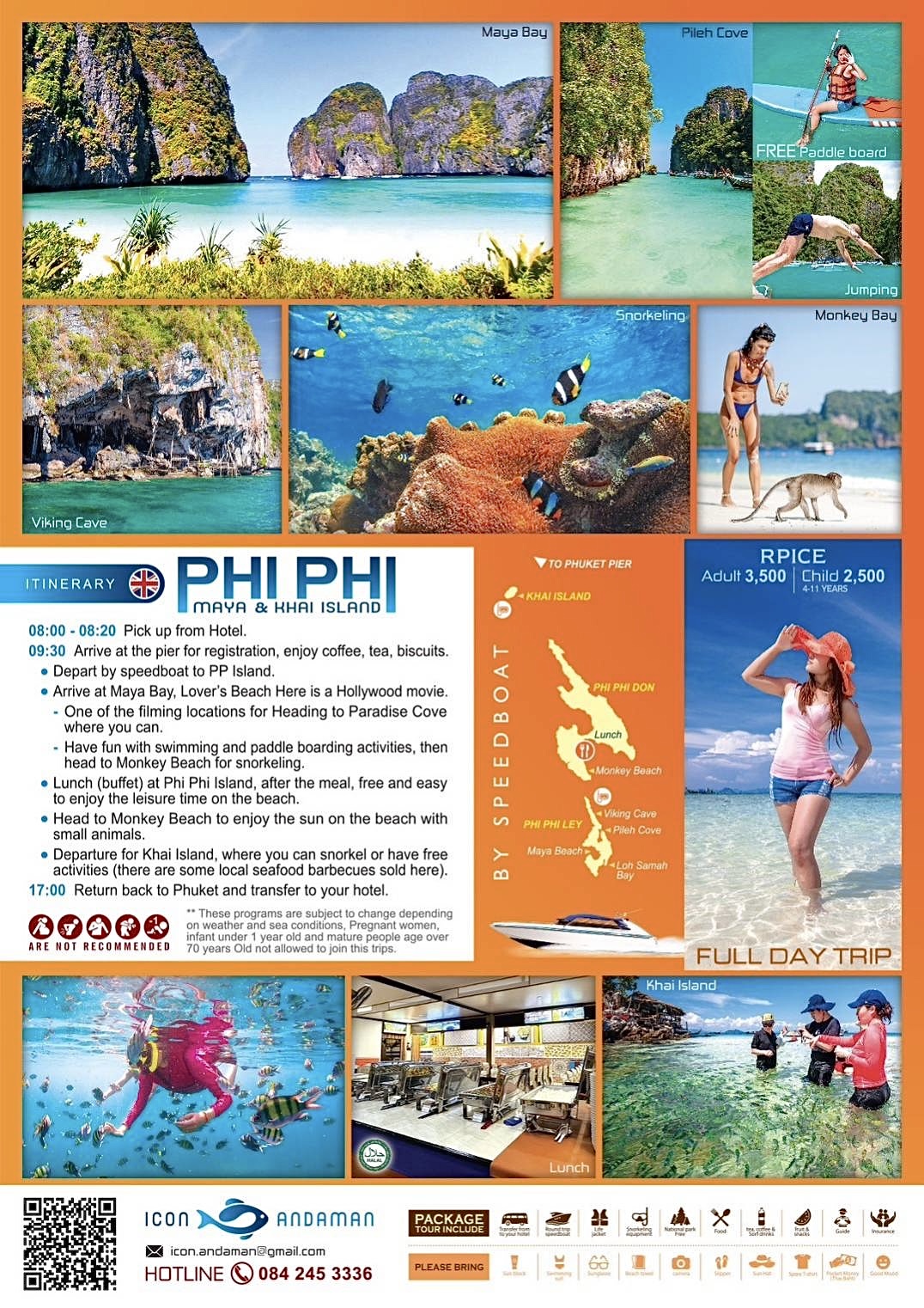 Phi Phi, Maya Bay and Khai Island with Icon Andaman