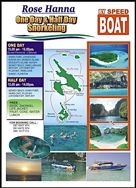 Full or Half Day Snorkeling Phi Phi Island by Speed Boat