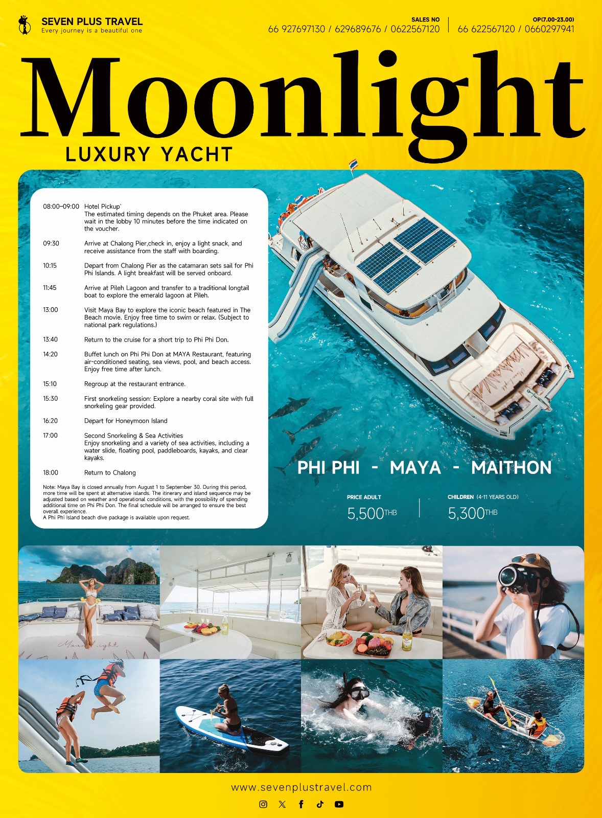 Phi Phi, Maya Bay and Maithon by Catamaran with Seven Plus