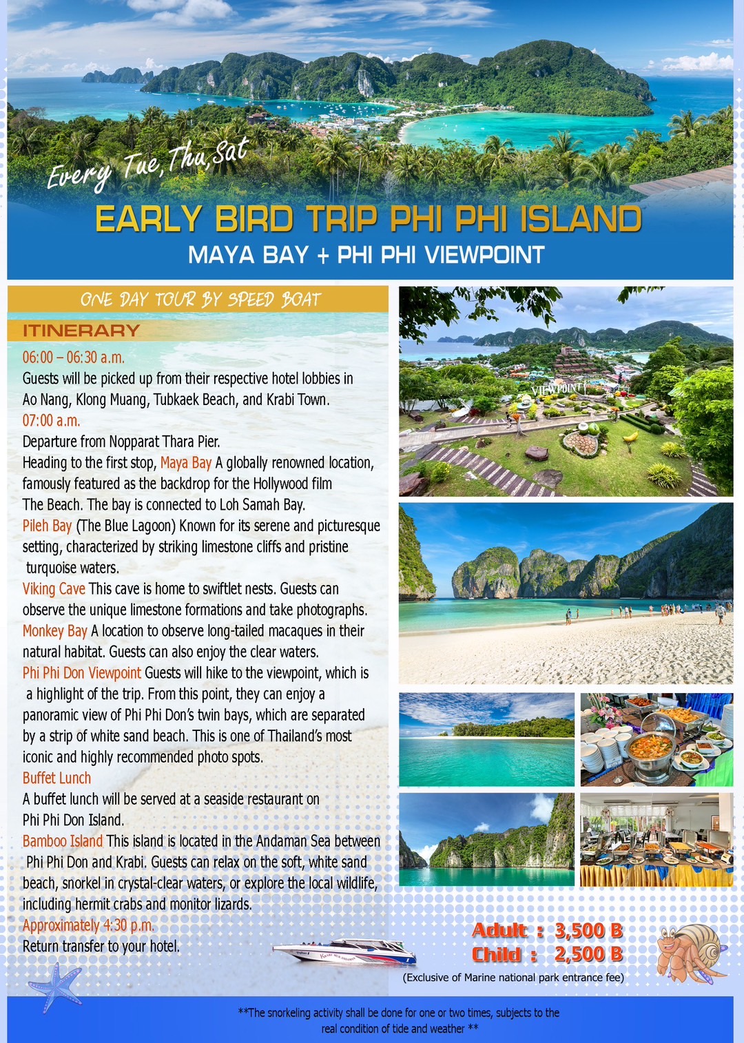 Early Bird Trip - Phi Phi Island Viewpoint, Maya Bay