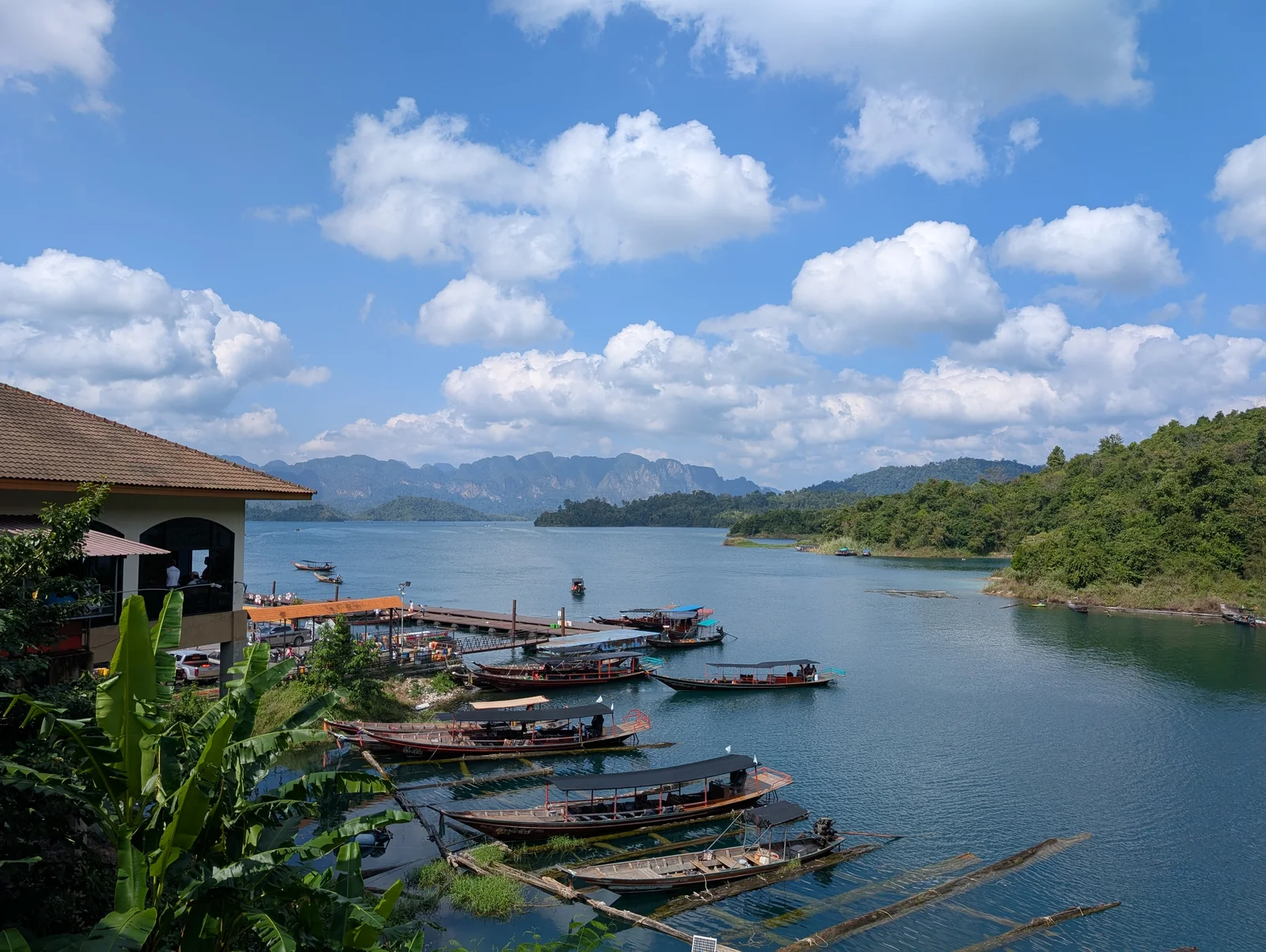 Cheow Lan Lake Scenic Longtail Boat Tour Khao Sam Kloe & Floating Raft House Experience