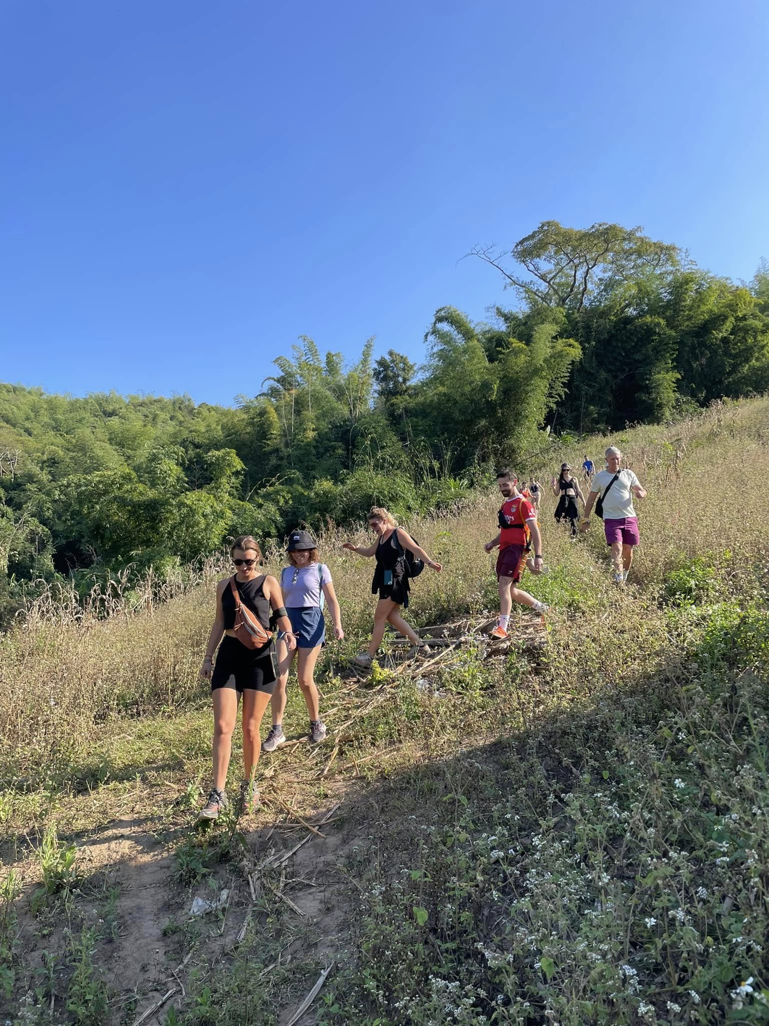 One day trek only walk + bamboo cooking.