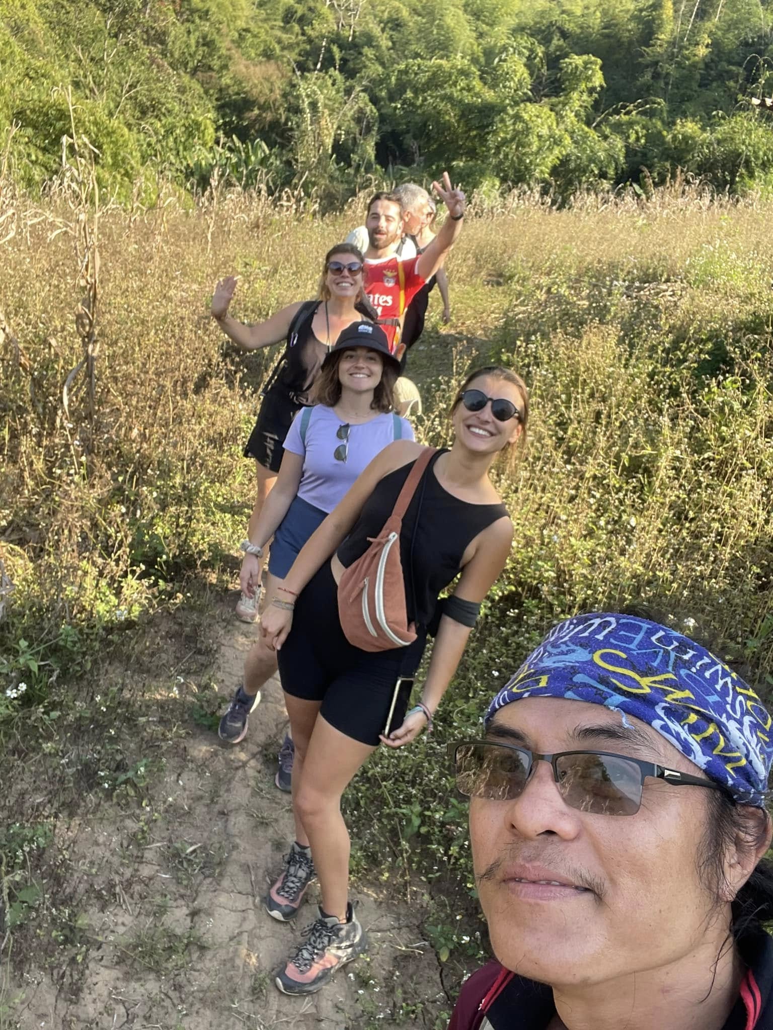 One day trek only walk + bamboo cooking.